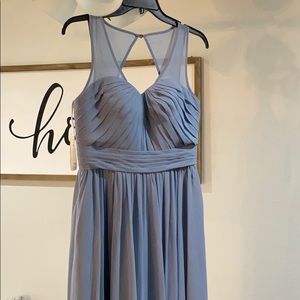 Azazie dusty blue dress